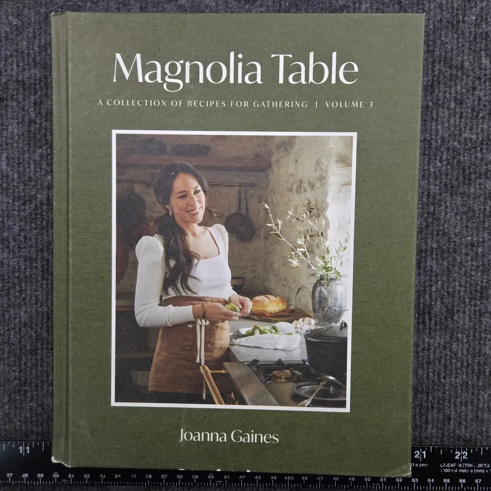 Magnolia Table Volume 3 Joanna Gaines Cookbook Green Hardcover Recipes 1st Ed